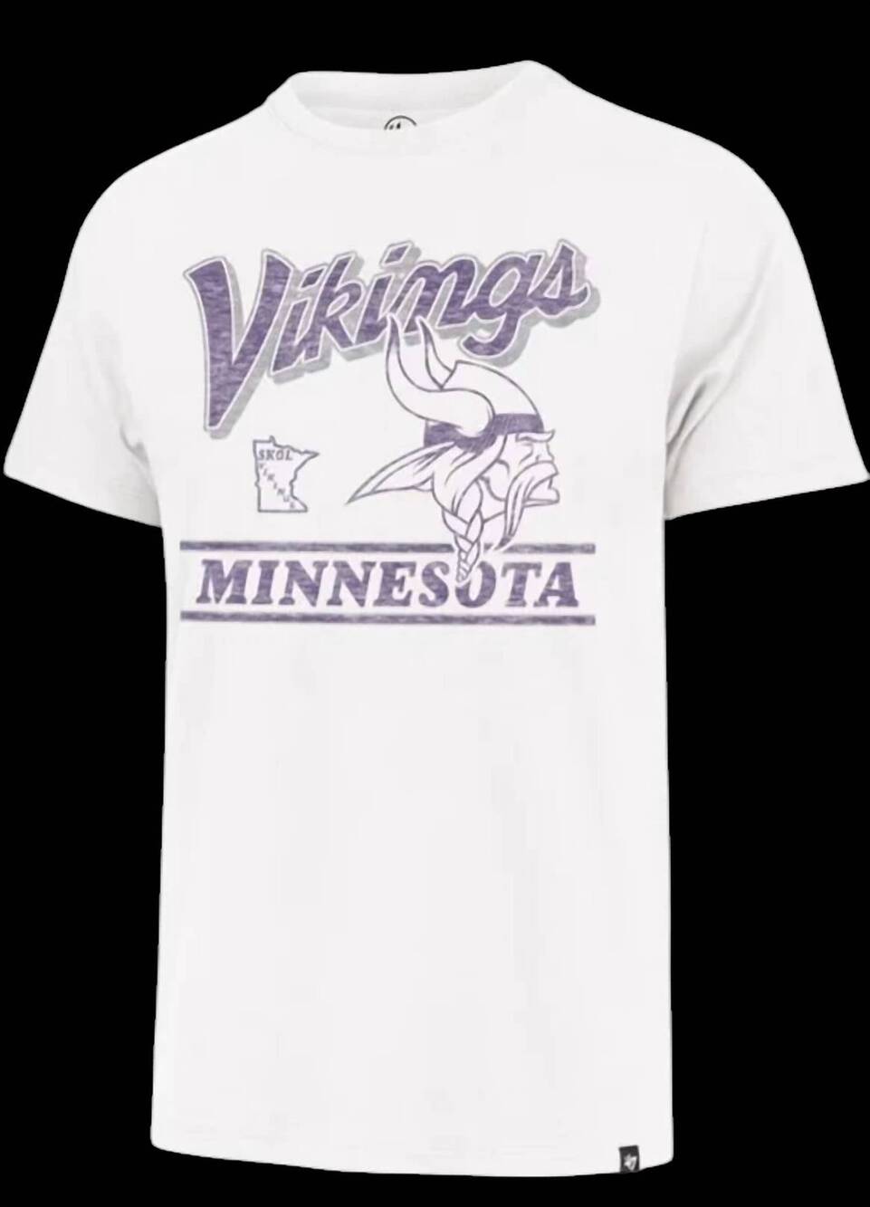 NEW ’47 men's minnesota vikings out shirt in white